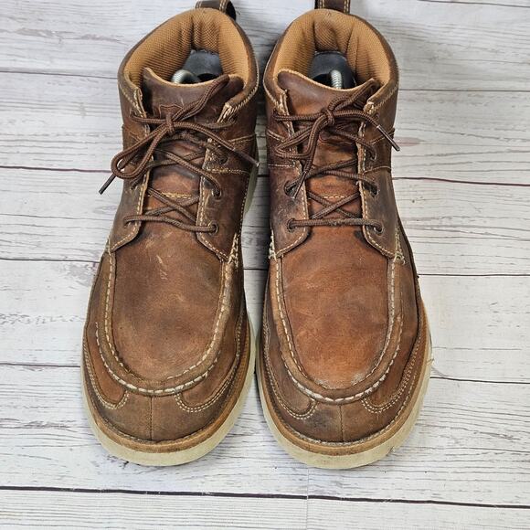 TWISTED X MCA0007 Men’s 11.5 Brown Leather Moc Toe Lace-Up Work Boots main image 8